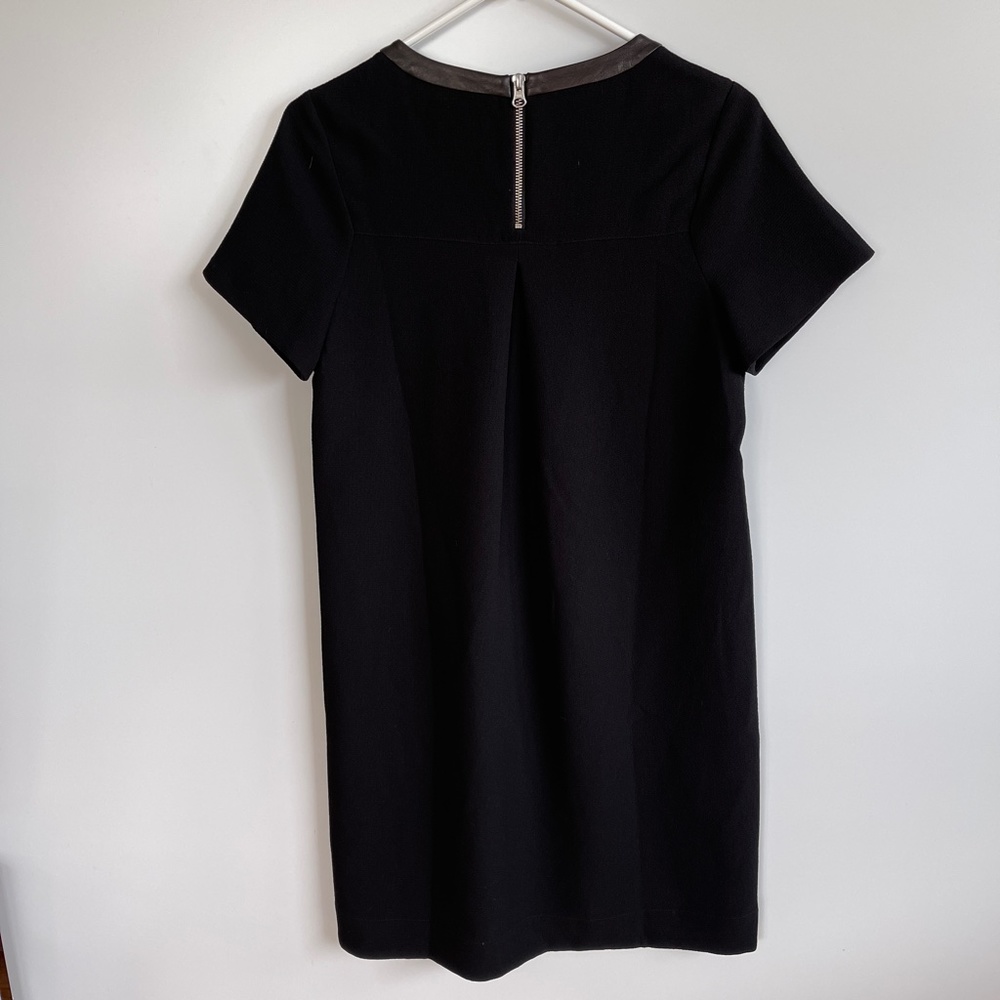Madewell Leather‎ Trim neckline Dress Sz Small - Picture 6 of 8